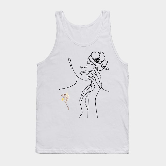 beautiful girl  T-Shirt Tank Top by Peonya